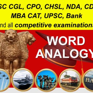 Word Analogy MCQ (Competitive Exam)