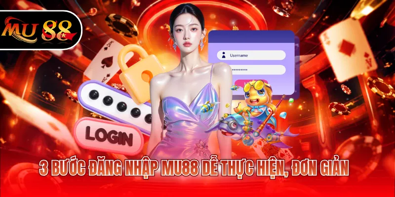 3 bước đăng nhập MU88 dễ thực hiện, đơn giản